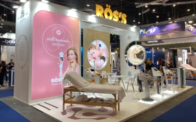 Alicia Senovilla and RÖS’S at the exhibition Salón Look 2022 Madrid